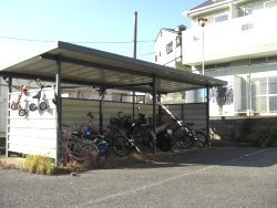 Other common areas. There is also a bicycle parking