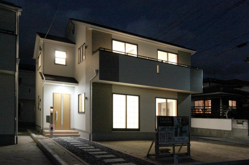 Local appearance photo. The photograph is a model house