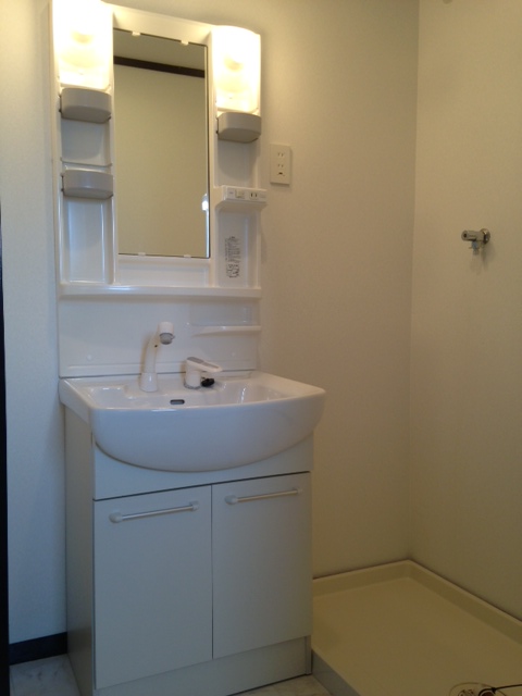 Washroom. Wash basin is a new article!