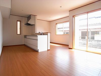 Living.  [The photograph is a property of the same manufacturer and construction] LDK is 17 Pledge.