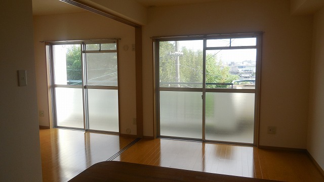 Living and room. Flooring sunny