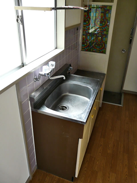 Kitchen. Gas stove brought type