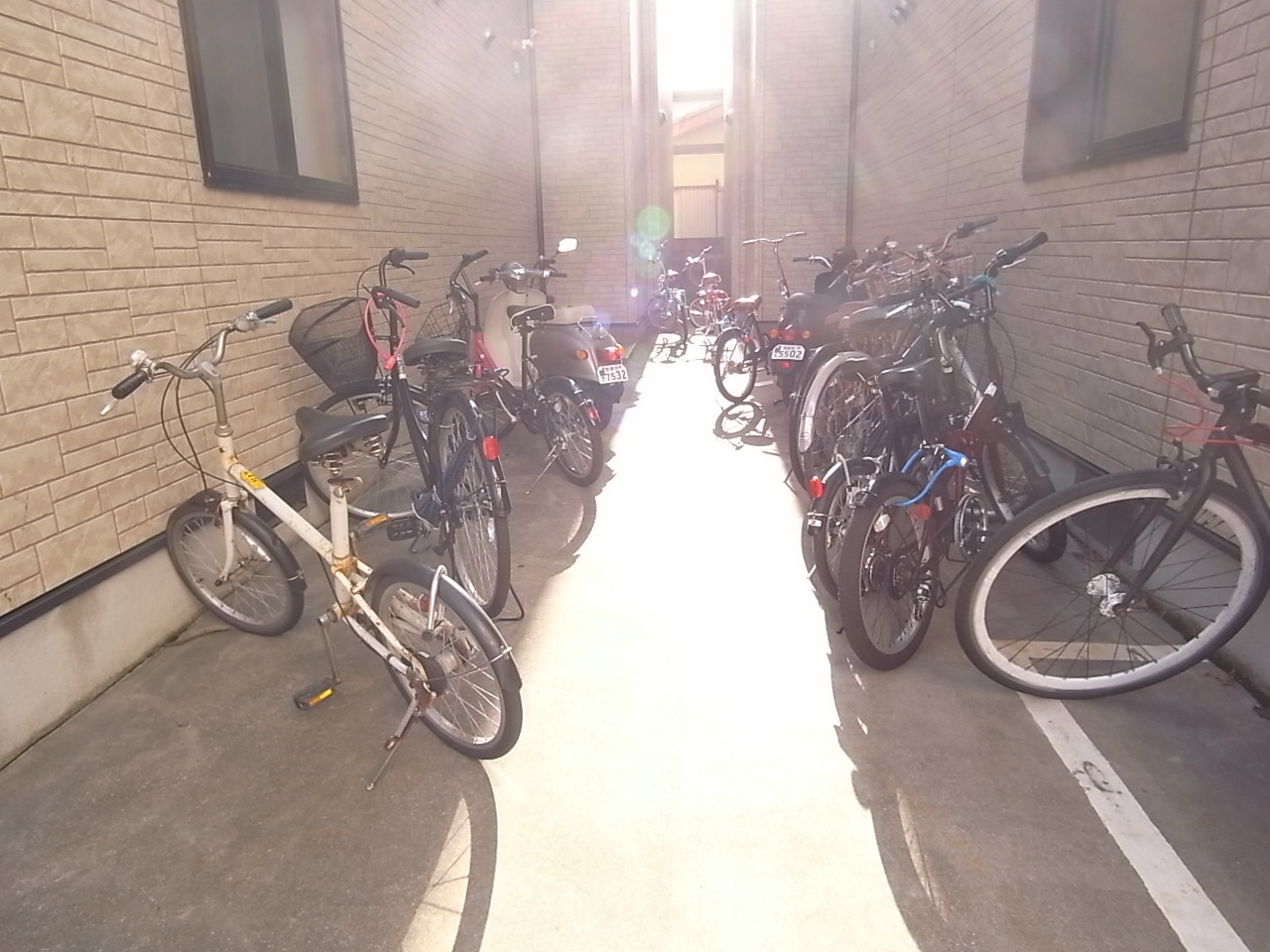 Other common areas. You put bicycle.