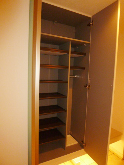 Entrance. Shoebox also large capacity!