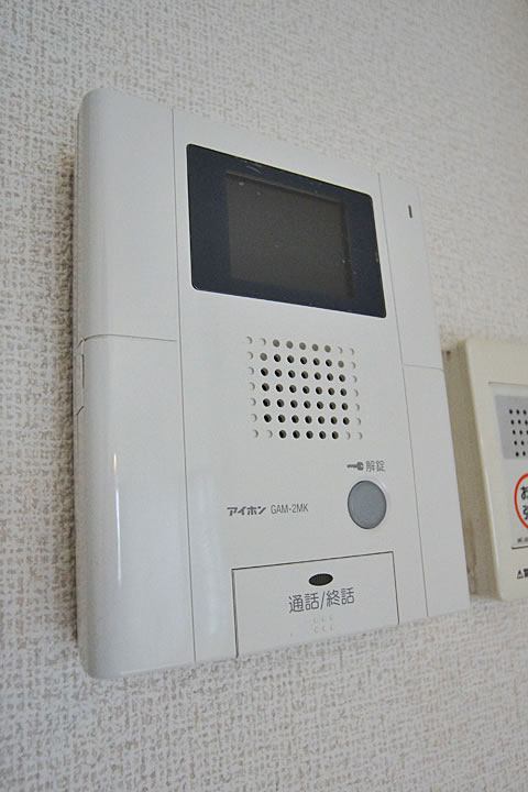 Security. TV monitor with intercom