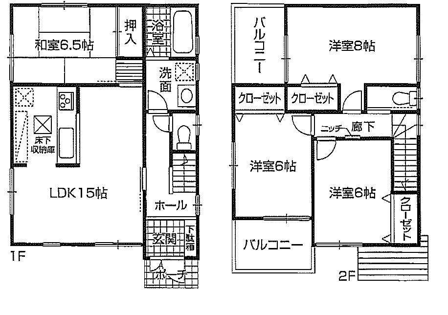 Floor plan. 32,800,000 yen, 4LDK, Land area 126.98 sq m , Building area 94.77 sq m