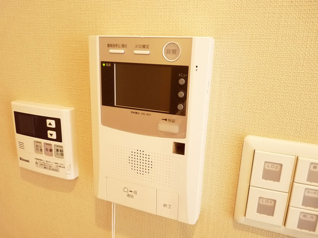 Security. TV monitor with intercom