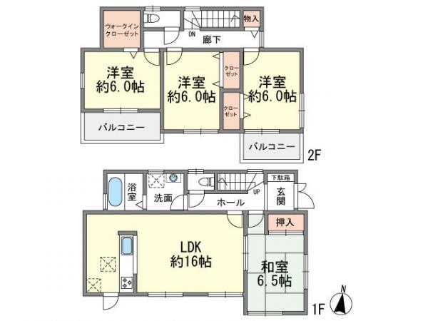 Floor plan. 31,800,000 yen, 4LDK, Land area 165.56 sq m , Building area 98.82 sq m