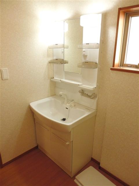 Wash basin, toilet. Washbasin with shower