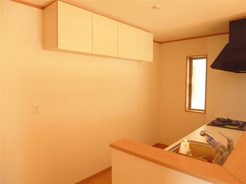 Kitchen. Storage shelves in the kitchen top