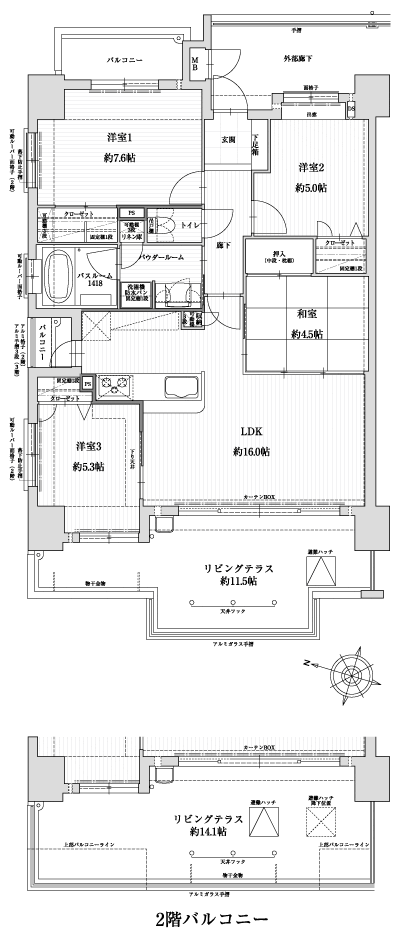 Floor: 4LDK, occupied area: 83.01 sq m, Price: 27,524,000 yen