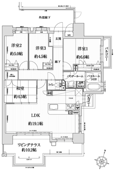 Floor: 4LDK, occupied area: 87.32 sq m, Price: 34,177,000 yen