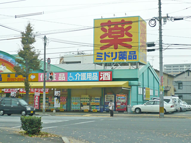 Dorakkusutoa. Green until the pharmacy (drugstore) 500m