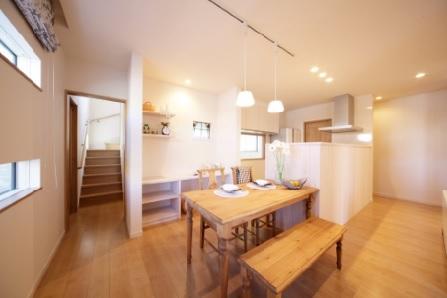 exhibition hall / Showroom. Kasuya exhibition hall dining kitchen