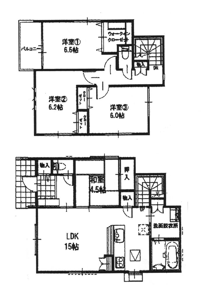 Floor plan. 31,600,000 yen, 4LDK, Land area 135.87 sq m , Building area 94.8 sq m