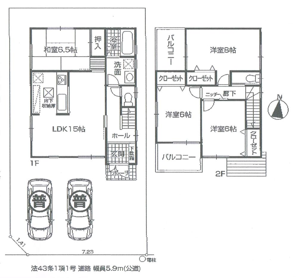 Floor plan. 32,800,000 yen, 4LDK, Land area 126.98 sq m , Building area 94.77 sq m
