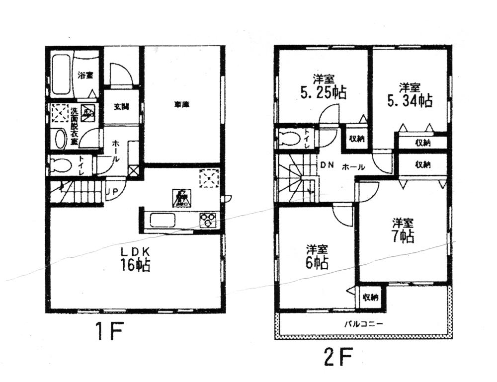 Floor plan. 29,980,000 yen, 4LDK, Land area 107.41 sq m , Building area 103.71 sq m