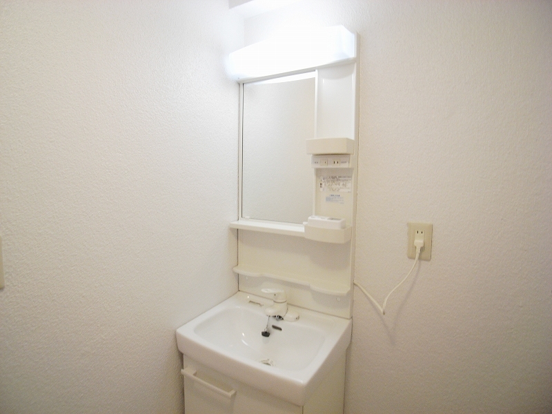 Washroom. With separate wash basin