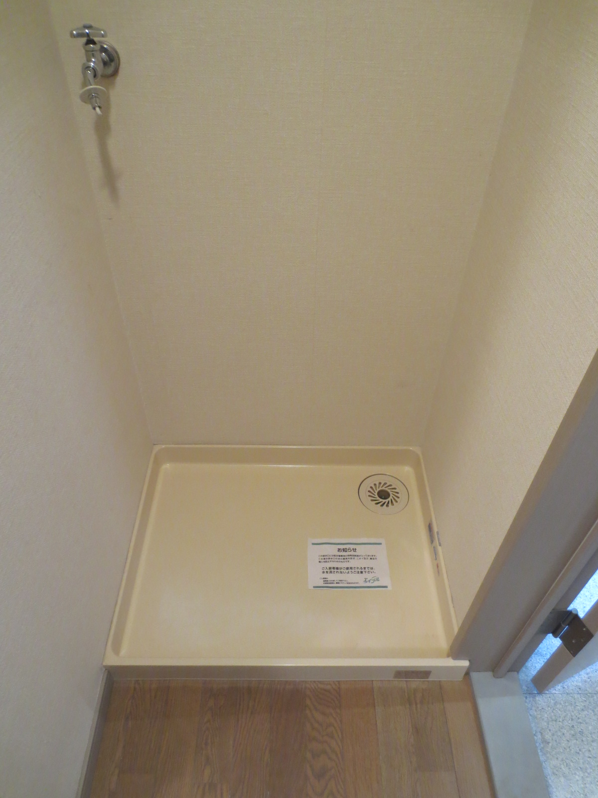 Other room space. Washing machine in the room