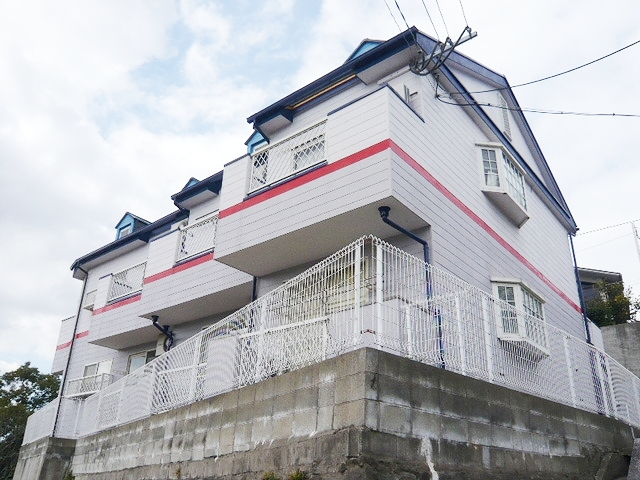 Building appearance. Location overlooking the Atago area ☆