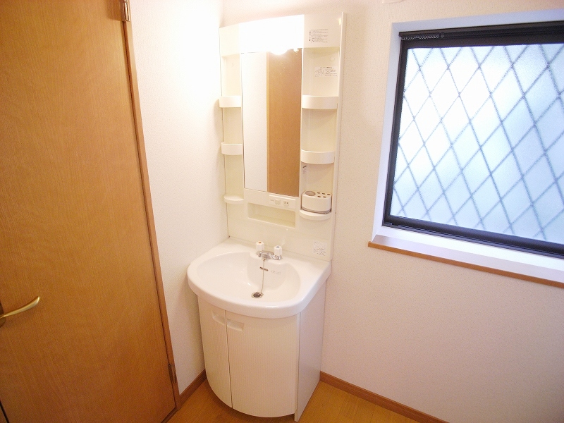 Washroom. Independent wash basin with shampoo dresser