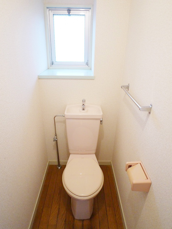 Toilet. With happy window