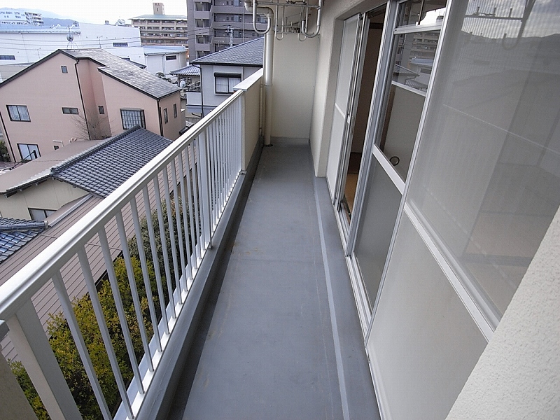 Balcony. Balcony is wide