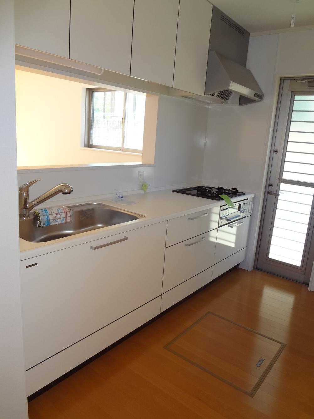 Kitchen. Face-to-face kitchen, There is also a back door