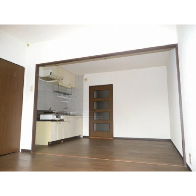 Living and room. Kitchen space