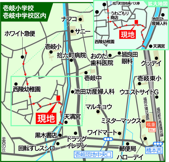 Local guide map. Local guide map that 2