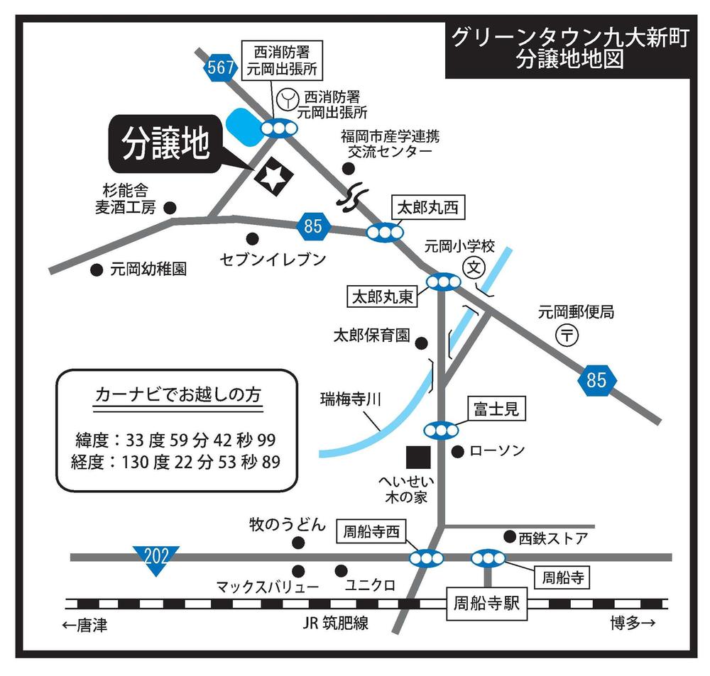 Local guide map. Map of up to subdivision