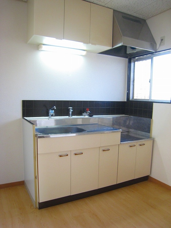 Kitchen. Two-burner gas stove is OK!