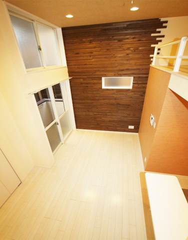 Other room space. The ceiling is high open