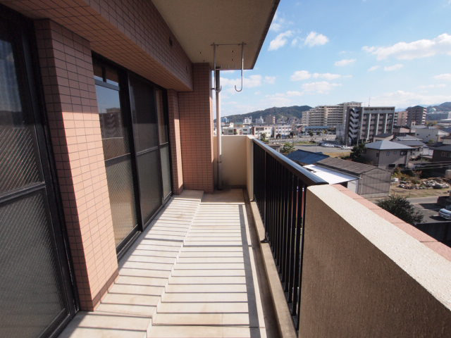 Balcony. If there is a depth of the balcony is your laundry is dry easy. 