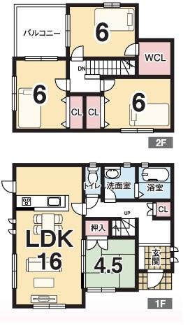Building plan example (floor plan). ☆ Reference example plan ☆