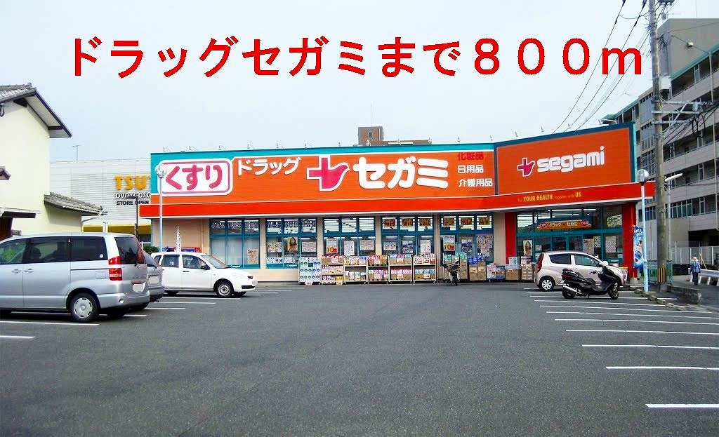 Dorakkusutoa. 800m to drag Segami (drugstore)