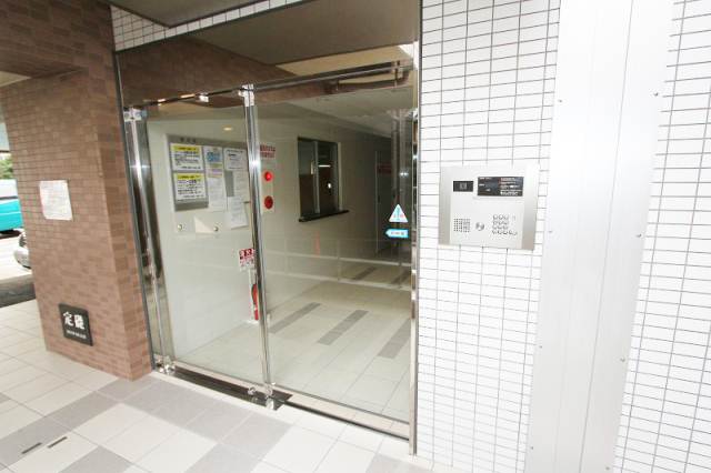 Security. Woman in the auto-lock also safe