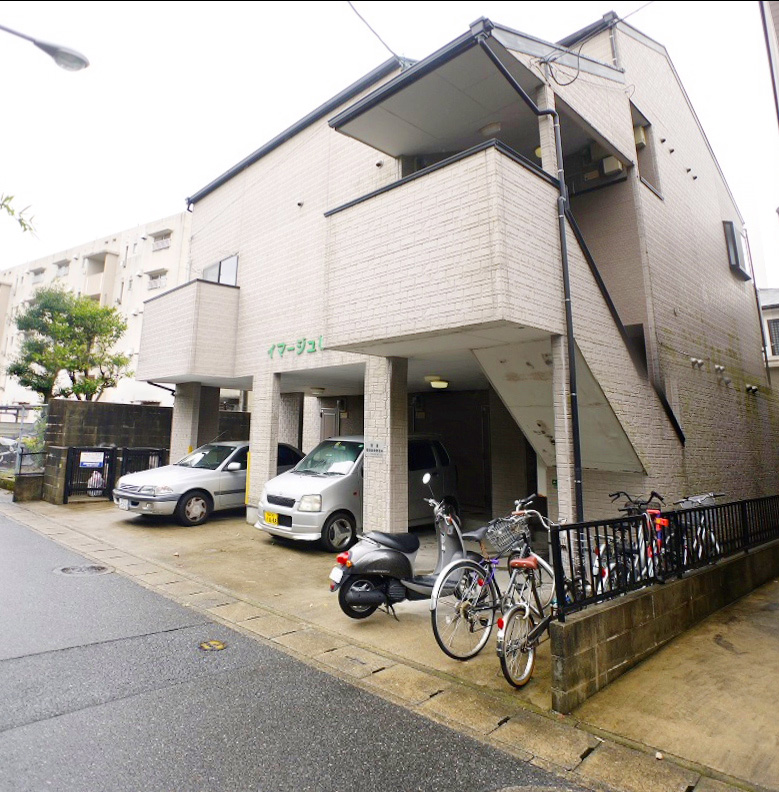 Building appearance. Stylish corporate type