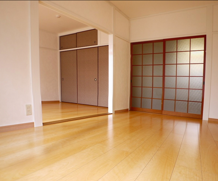 Living and room. Sunny two-plane daylight