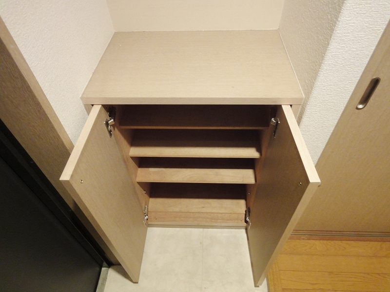 Entrance. With a shoe box!