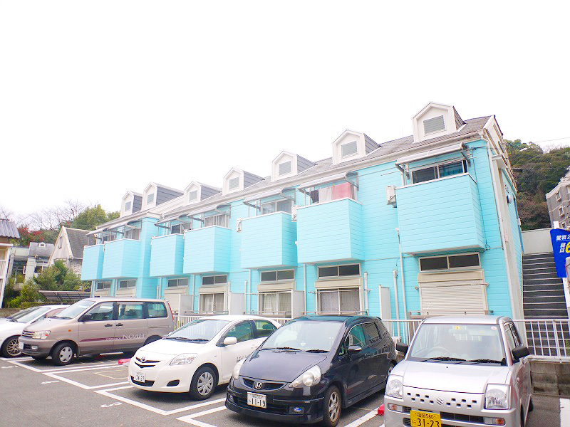 Building appearance. Day is good