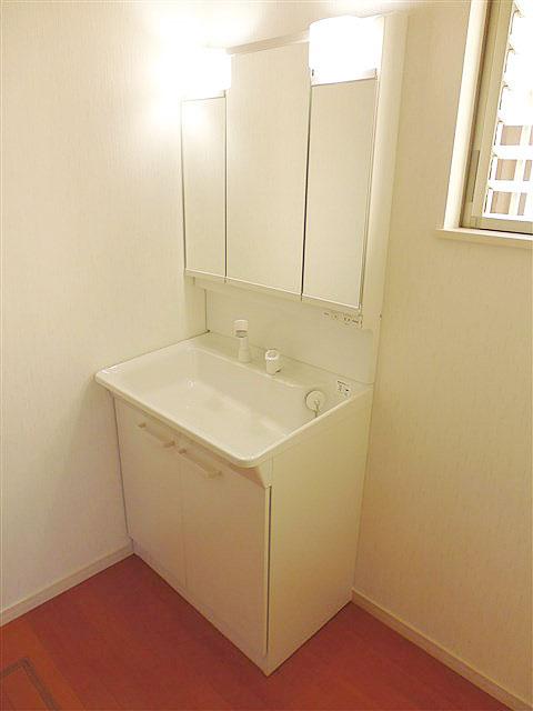 Wash basin, toilet. Washbasin with shower