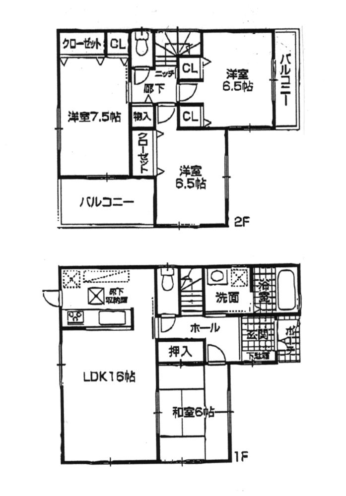 Floor plan. 23.8 million yen, 4LDK, Land area 200.45 sq m , Building area 98.82 sq m