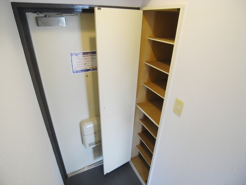 Entrance. With shoe box in the foyer