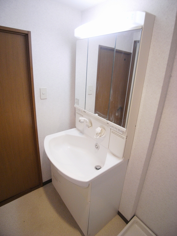 Washroom. With separate wash basin