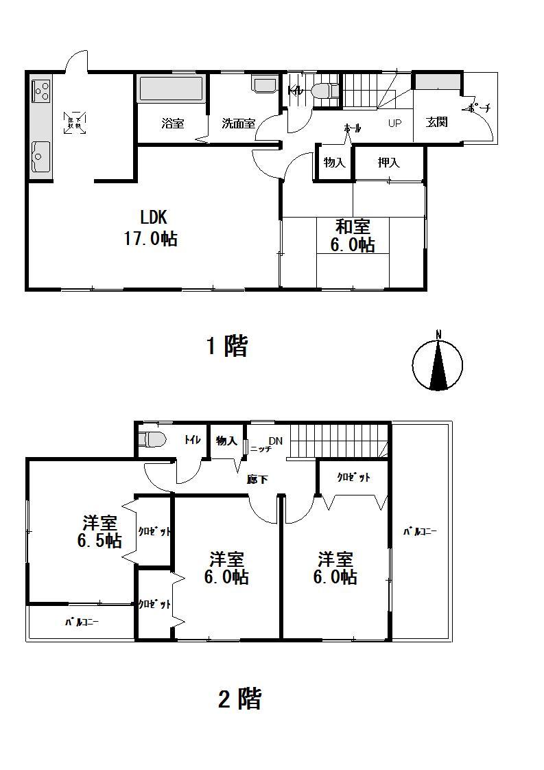Floor plan. (3 Building), Price 25,800,000 yen, 4LDK, Land area 164.3 sq m , Building area 98.82 sq m