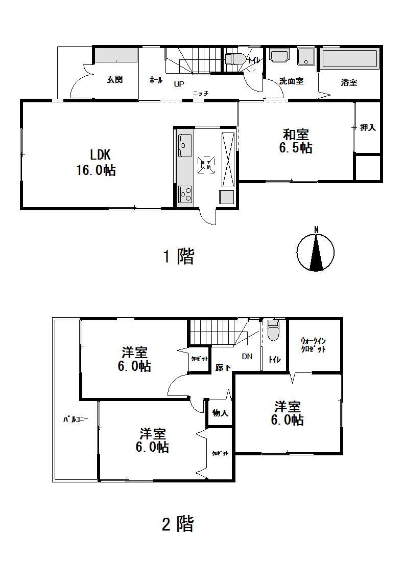 Floor plan. (4 Building), Price 25,800,000 yen, 4LDK, Land area 162.2 sq m , Building area 98.01 sq m