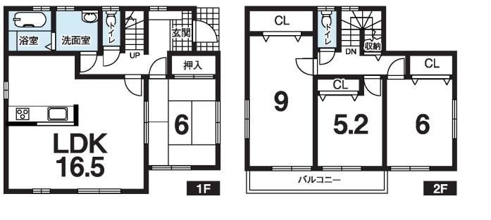 Floor plan. 26,980,000 yen, 4LDK, Land area 128.42 sq m , Building area 102.68 sq m   ☆ Day in Zenshitsuminami orientation is good unfinished but you can see the building of the same specification! Please feel free to send free dial 0800-603-2314!