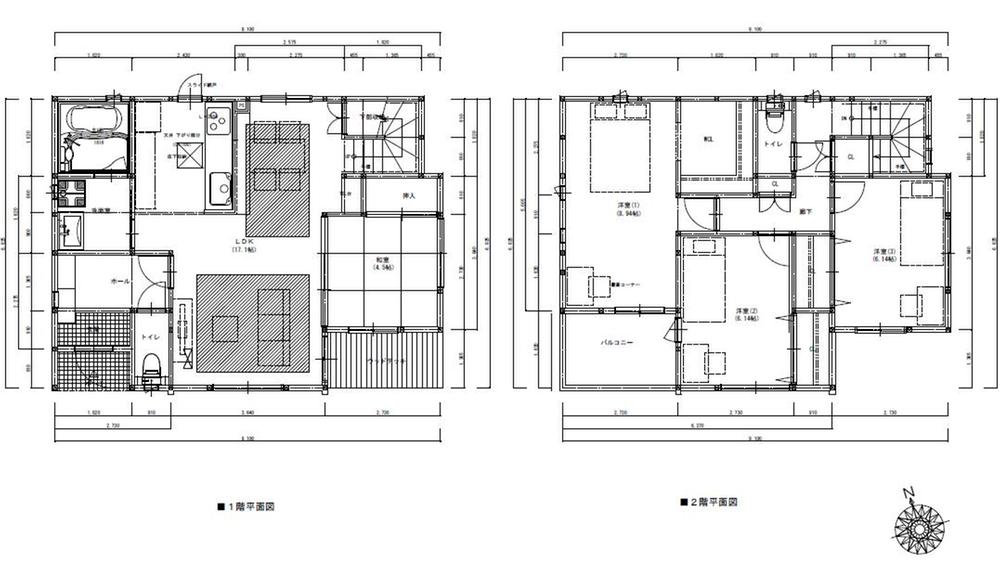 Floor plan. (B Building), Price 52,900,000 yen, 4LDK, Land area 145.92 sq m , Building area 108.47 sq m