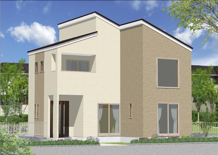 Rendering (appearance). Model house infield No. 6 areas Anshin construction of its founding 41 years ・ Design is becoming our strengths.